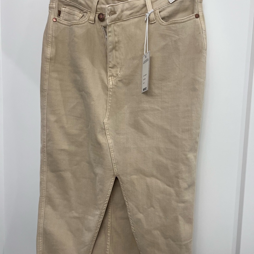 Judy Blue Tan Midi Skirt